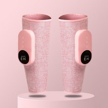 전기 다리 마사지기 무선 공기 압축 가열 통증 완화 종아리 근육 피로 이완, 04 Pink  two pack