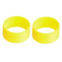 테니스그립커버 2 lot 실리콘 라켓 수정 핸들 밀봉 루프 엔드 링 배드민턴 라켓 오버 프로텍터, 노란색, 04 Yellow