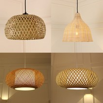 인테리어 식탁등 라탄 조명, 라탄 식탁등 E 타입 등기구만