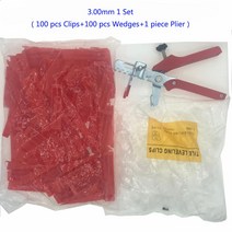 타일 기계 화장실 벽 공사장 인테리어 최고의 전문 타일 레벨링 시스템 1/1.5 /2 /2.5/3 MM 흰색 클립, 11 3.00mm 1 Set