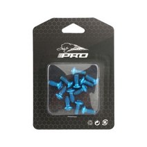 출퇴근자전거 로드자전거 입문 경량 산악 컬러 디스크 나사 12 개 합금강 브레이크 패드 T25, 02 Blue 12pcs