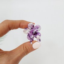 셀룰로오스 러블리 큐티 플라워 3 cm 헤어 집게핀