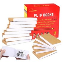 14팩 블랭크 플립북 840매(1680페이지) 애니메이션 스케치 및 만화 제작을 위한 플립북 용지