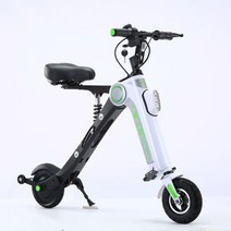 전기 자전거 접이식 오프로드 산악 모터 듀얼 경량 미니디자인 라이트 접이식 성인 전자, 하얀색과 검은 색