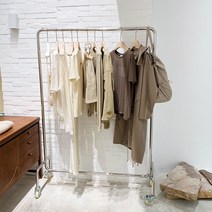 명품옷 전시용 철제 케이블 행거 의류매장 옷가게, 길이 100 가로 40 높이 170
