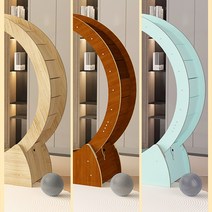 캣휠 무소음 고양이 운동기구 스크래쳐 간편한설치, 소(2kg 이내), 오크색