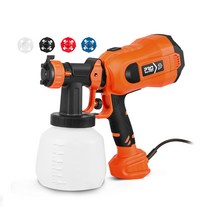 PSASG1000 750W 전기 스프레이 건 1200ML 페인트 분무기 흐름 제어 에어 브러시 쉬운 스프레이 가정용 도구 PROSTORMER, 1개