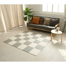 층간소음 놀이방 퍼즐 매트 10pcs 30x30x1.2cm 거실 아기 유아 바닥재 장판 EVA 매트, 네이비