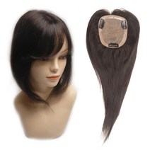 아미모 단발머리 앞머리가발 정수리가발 여자부분가발 33cm [CM-P1012], 커트형, 자연검정