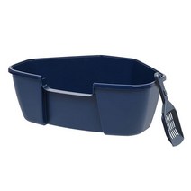 IRIS 대형 코너 배변 상자 스쿱 포함 네이비 1279183, Hooded - Navy