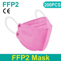 용접 헬멧 마스크 face mask ce ffp2 mascarilla ffp2 호흡기, 핑크 200개