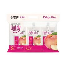 청정원 달달구리 라이틀리 곤약젤리 복숭아 간편식 쫀득쫀득 야식 150g 10개입 어른 회사간식, 3세트