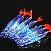 빙어낚시 견지낚시 얼음낚시 후크 Yat-모양 소프트 숨겨진 팩 도로 물고기 단일 낚시 얼음 가제트, 01 Blue
