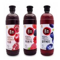 홍초석류 홍초 복분자 블루베리 대용량 발효초 발효 식초 태극주 만들기 청정원 1500ml, 석류