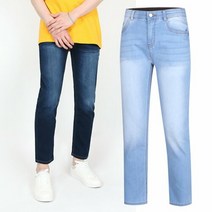 [파파브로] 남성 가성비 좋은 슬림 일자핏 청바지 WS-JES-PT60-L블루