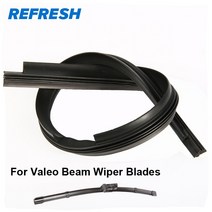 차량 앞유리용 와이퍼 자동차 호환용 부속 2 pcs 새로 고침 긴 수명 와이퍼 리필 표면 valeo 유형 빔 와이퍼 블레이드 자동차 자동차 액세서리에 대 한 천연 고무, 24