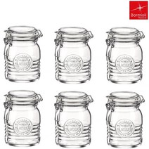 [Y+1] 보르미올리 피도 오피치나 500ml 유리저장병 밀폐용기, 6개