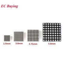 LED 전광판 모듈 간판 엘리베이터 광고8x8 8*8 도트 매트릭스 Led 격자 빨간색 디스플레이 모듈 디지털 튜, 한개옵션1, 03 3.75MM
