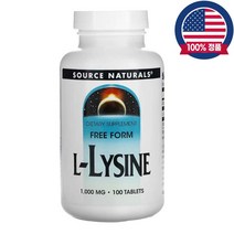 소스내츄럴 L리신 라이신 Lysine 1000mg 100정, 1개