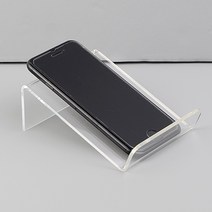 95X125MM 심플투명 책상핸드폰거치대 상담테이블 진열장 디피케이스 전시용케이스
