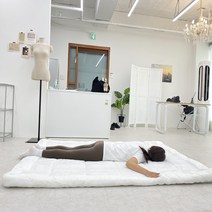 시원한 아이스 쿨 토퍼 매트 매트리스 여름 이불 패드 차박 캠핑, 화이트