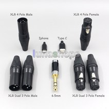 Ln00589 16 코어 실버 OCC OFC 혼합 편조 케이블 포커스 클리어 Elear Elex Elegia Stellia 3.5mm 핀, 07 4 in 1 plug_08 5m