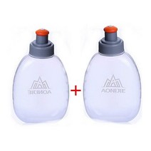 AONIJIE 2피스 접이식 TPU 하이드레이션 물병 부드러운 플라스크 러닝 캠핑 하이킹 자전거 (250ML) 프로 1267382, 170ML-PP5