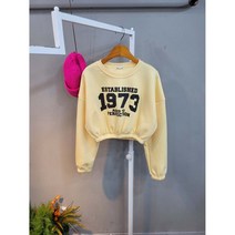 1973밴딩 크롭 기모맨투맨