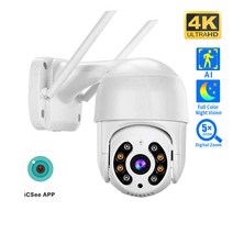 클라우드CCTV 홈캠 스마트폰 cctv 8MP-4K 무선 PTZ 카메라 HD 1080P 컬러 나이트 비전 Wifi IP 야외 5MP Ai 자동 추적 CCTV 감시 캠 iCsee, [02] 1080P With 32G, [04] 영국 플러그, 01 1080P NO Card_04 영국 플러그