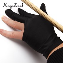 MagiDeal 3 손가락 왼손 스누커 풀 당구 큐 글러브 블랙