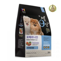 라이브잇 목우촌 전연령용 오리 펫9단 포메라이안 전용사료, 5개, 1.8kg