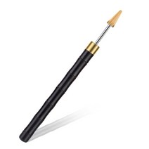 LMDZ 가죽 가장자리 오일 펜 상단 염료 롤러 샌들 우드 공예 도구 어플리케이터 빠른 페인트, 04 Black D