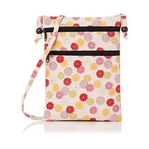 크로스 바디 백 와코모노코몬코우 일본식 포장백04332치리멘 사코슈 치리멘 소국화핑크