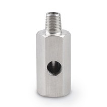 압력 변환기 변환 스테인레스 스틸 1/8 3939BSPT 오일 센서 티 피팅 NPT 어댑터 터보 피드 라인 게이지 T