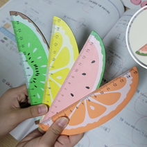 15cm자 예쁜디자인 모양자 조카초등학교입학선물, 키위