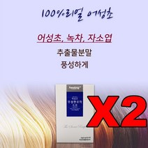 힐링 어성초 무성한모차 100스틱 하수오 녹차 페퍼민트 비타민나무열매 어성초가루 어성초차 분말 추출물 자소엽 풍성한모발 어성초추출물, 단품