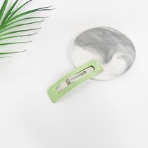시크몽 핸드메이드 사각 심플 원단 8 cm 헤어 똑딱핀