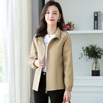 여성야상점퍼 크롭 하이넥 캐주얼 아우터 봄잠바 간절기 트렌치 빅사이즈 바람막이