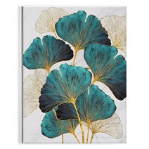 오로라데코덴 캔버스형 보석십자수 30x40cm, MK036 은행나무 잎