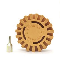 자동차 녹 제거제 석회 물때제거제 Pneumatic rubber remover Remove car paint decals Rubber wheel Grinding disc Polis, 100mm 25mm