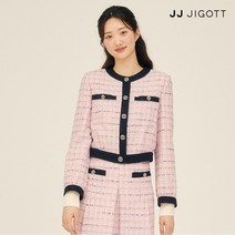 JJ지고트 메탈 버튼 크롭 트위드 점퍼 GP3A0JP101