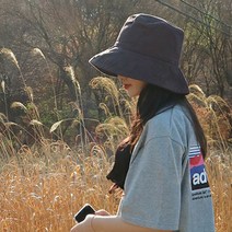 이코마켓 남녀공용 와이드 오버사이즈 오버핏 왕대두 챙넓은 버킷햇 큰머리 모자 대두버킷햇 이효리 벙거지