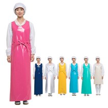 듀다스 어깨편한방수앞치마 대 HK마트 / 찍찍이 위생앞치마 식당앞치마 청소앞치마, 대/제이드그린