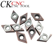저렴한 인터나 카바이드 인서트 터닝 툴 스테인레스 스틸용 CNC 커터 선반 블레이드 DCMT11T304 VP15TF D, 한개옵션0