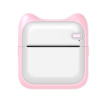 셀프 사진기계 포토 프린터 휴대용 무선 스마트 블루투스 감열식 포토 프린터 BT 라벨 영수증 스티커 사진, 02 Pink