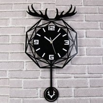 수입 특이한 둥근 대형 무소음 벽시계 인테리어 아크릴 북유럽 미니멀리스트, 뿔 스윙