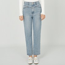 게스 봄 청바지 맘핏 하객룩 데이트룩 미디엄블루 데님팬츠 YM5D6005