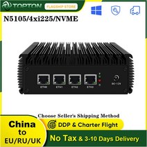 팬리스 러기드 라우터 론 n5105 4 코어 4 인텔 i225 2 5g nics pfsense 라우터 vpn 방화벽 미니 pc 서버 vmware proxmox, 16GB DDR4 512GB NVMe, 오펜스, 우리를