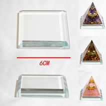 파쇄석 잡석 콩자갈 잔자갈 자갈돌멩이골재 쇄석 깬자갈 피라미드 천연 크리스탈 자갈 돌, 크리스탈 베이스, 1.96inx1.96in