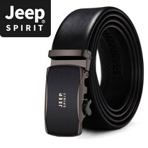 JEEP SPIRIT 비지니스 자동 소가죽 벨트 BT364 + 인증 스티커
